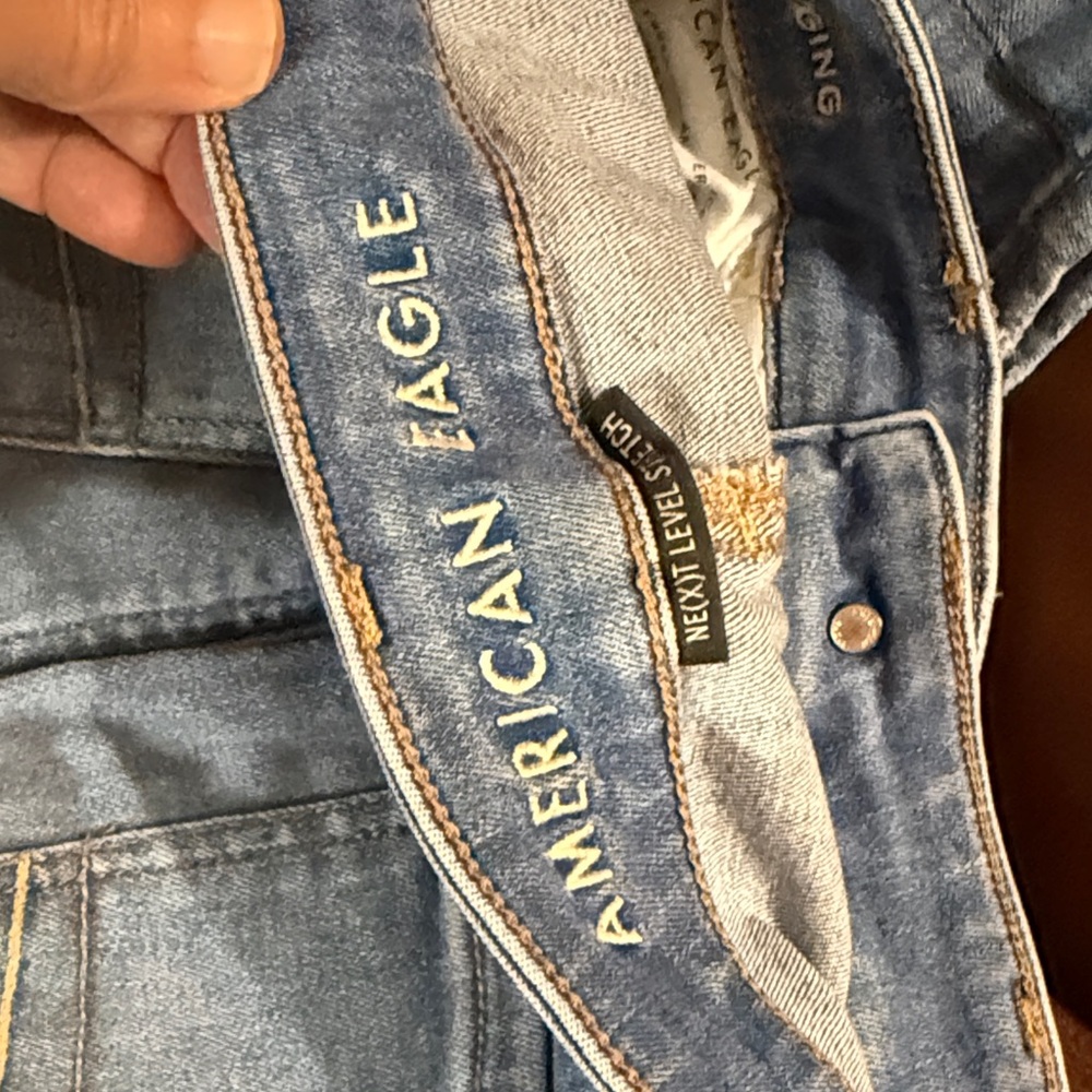 American Eagle Outfitters Light Blue high rise jeggings 6 short - Picture 6 of 9